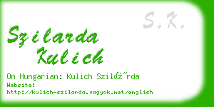 szilarda kulich business card